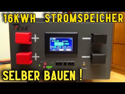Build your own 16kWh power storage with Teze Power DIY Kit for solar system, balcony power plant,...