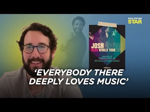 Josh Groban shares excitement over his return to Manila concert stage after seven years