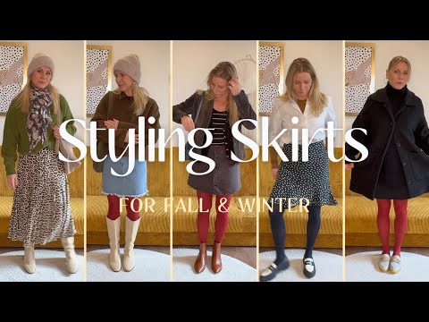 Styling Skirts for Fall and Winter