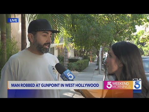 Victim speaks out after being robbed in broad daylight in West Hollywood: 'I gave them everything'