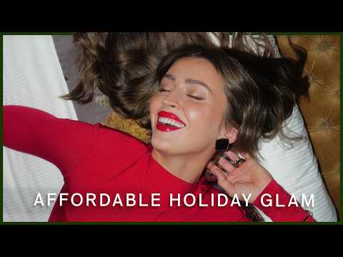 easy holiday glam using 100% drugstore makeup ๐