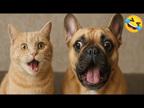 Funniest videos of CATS🐱 and DOGS🐶 Best funny videos of ANIMALS 🤣2025