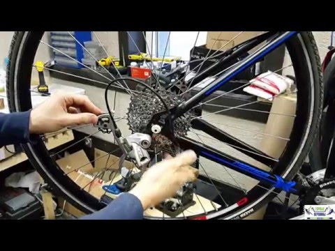 Настройка заднего переключателя на велосипеде