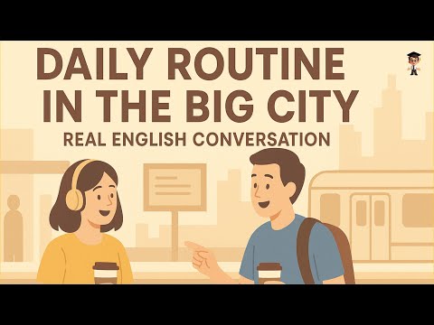 Learn Daily Routine English Conversation in the Big City | Real English for Beginners | Mr. English