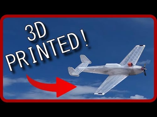3D Printed RC Airplane from Thingaverse!