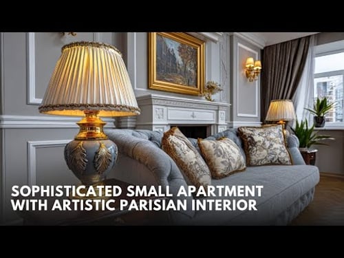 Sophisticated Small Apartment with Artistic Parisian Interior Styling