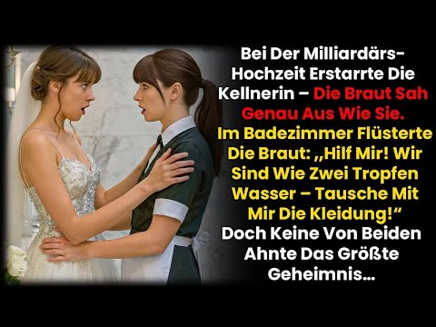 Bei der Milliardärs Hochzeit erstarrte die Kellnerin – die Braut sah genau aus wie sie