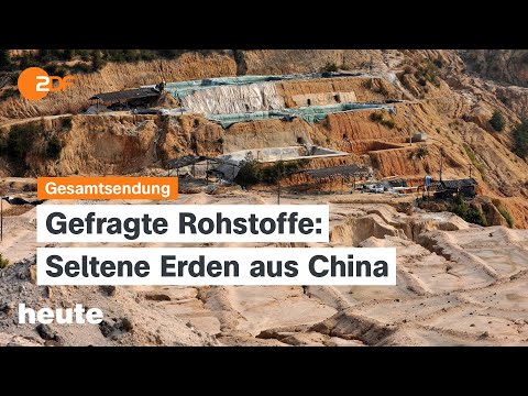 heute journal vom 07.12.25 Chinas Seltene Erden, deutsche Bunker kaum funktionsfähig, Merz in Israel