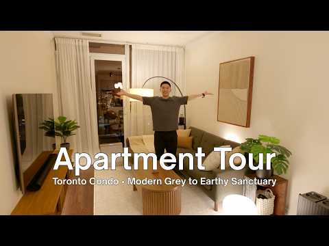 He Transformed a Basic Grey Toronto Apartment Into a Warm and Cozy Home – FULL TOUR