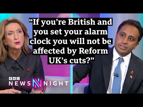 "What does that mean?" | Victoria Derbyshire challenges Reform's Zia Yusuf on spending cuts