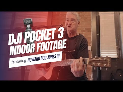 DJI Pocket 3 Indoor Footage | No External Mic | Musician Howard Bud Jones III