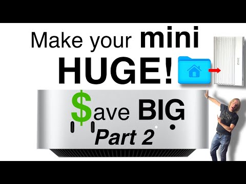 Buy the Base Storage and do this! Move your Home folder to an external drive PART 2