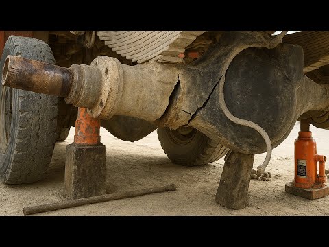 “Pakistani Truck Axle Completely Broken | Skilled Mechanic Repaired Major Crack Successfully