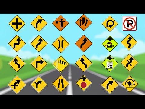 Pass Your DMV Test With These 200 Road Signs! NEW Version!