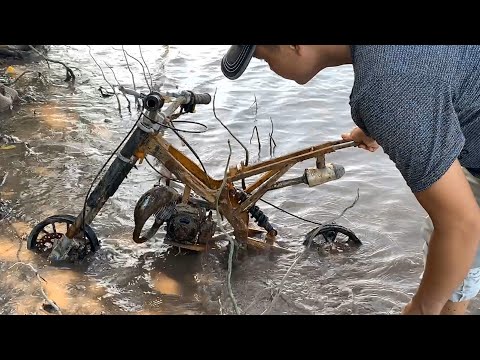 I Restoration Two-Stroke Motorcycle Abandoned the great river I build a car from a gas tank