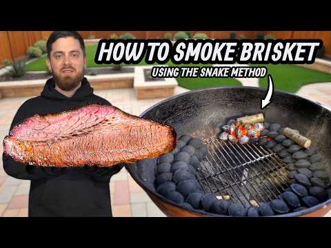 How to Make Smoked Brisket in a Weber Kettle for Beginners Using the Snake Method