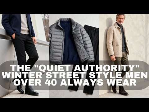The "Quiet Authority" Winter Street Style Men Over 40 ALWAYS Wear