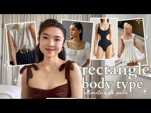 How to Style a Rectangle Body Type + ways to look curvier in your outfits 🤍
