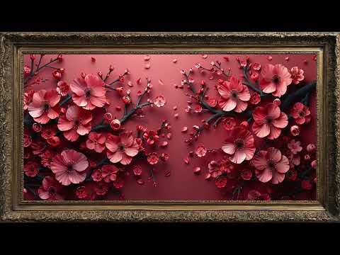 Red Blossom in 4K | Frame TV Art Screen Saver | Frame Studio 4K