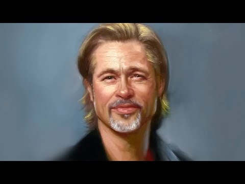 How to make your portrait paintings better - Brad Pitt