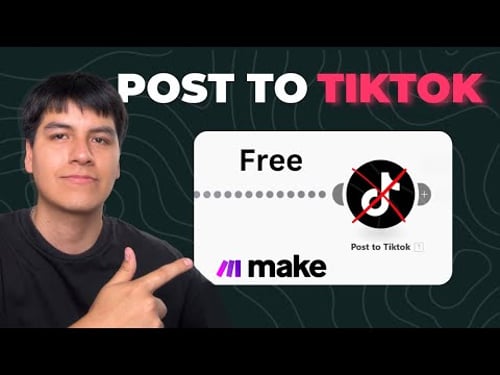 How To Post Tiktoks With Make (FREE)