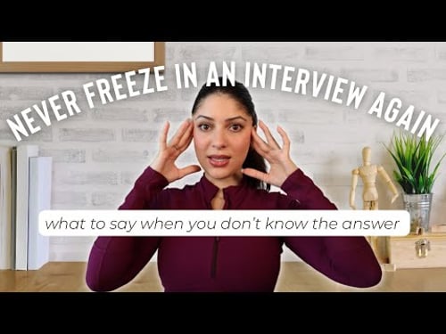 What to do when you DON'T know the answer in an INTERVIEW
