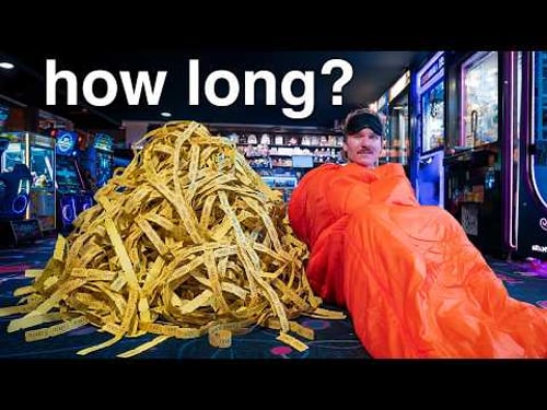 Trapped in an Arcade Until I Win the Most Expensive Prize