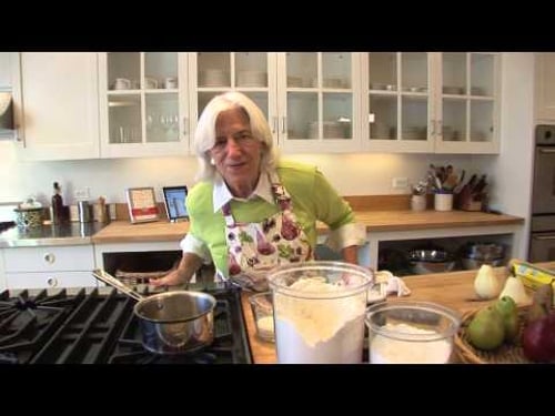 Pears in Pastry with Caramel Sauce