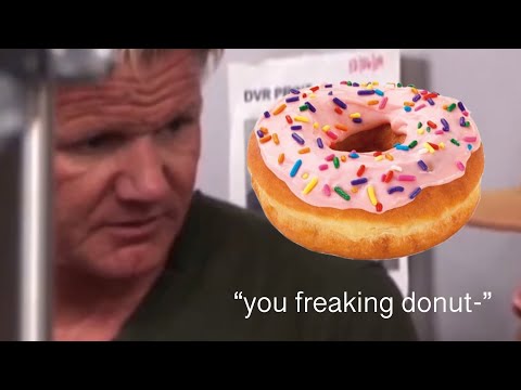 Editing Kitchen Nightmares so Gordon won’t call me a donut