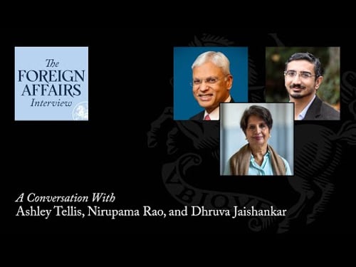 Ashley Tellis, Nirupama Rao, & Dhruva Jaishankar: The Uncertain Future of U.S. Relations With India