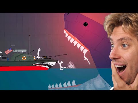 Reacting To People vs Megalodon in People Playground