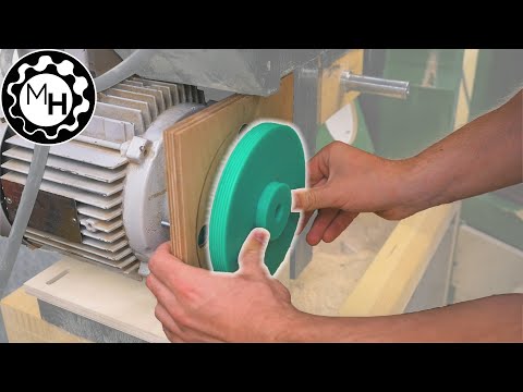 Turning a Poly-V belt Pulley for the Homemade Bandsaw