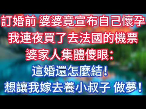 訂婚前,婆婆竟宣布自己懷孕,我連夜買了去法國的機票,婆家人集體傻眼:這婚還怎麼結!想讓我嫁過去養小叔子,做夢! #傾聽故事會 #情感故事 #老人频道 #老年健康 #為人處世 #老年生活