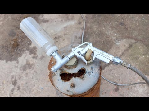 Very powerful DIY sandblaster!