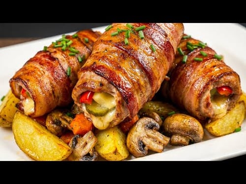 So lecker, dass ich sie jede Woche mache! Saftige Schweineröllchen aus dem Ofen!