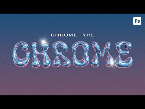 3D Chrome text effect for beginners | Adobe Photoshop Tutorial
