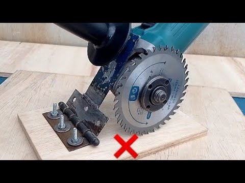 DIY Adapter for Electric Angle Grinder | make cuts quickly and accurately