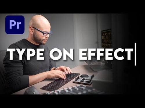 Typewriter Type On Text Effect - Premiere Pro