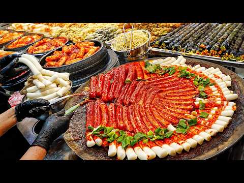 먹거리 끝판왕! 줄서서 먹는 전통시장 떡볶이, 통닭, 치킨, 호떡 길거리음식 몰아보기 TOP4 Traditional Market Food / Korean Street Food