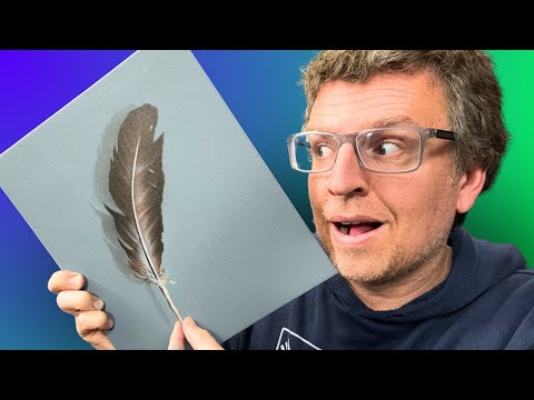 Airbrushing a Feather for Beginners