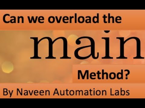 Can we overload a main() method in Java? || Java Interview Question