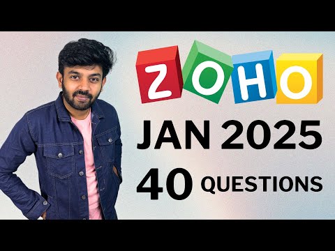 ZOHO January 2025 Round - 1 | All Questions | logic io