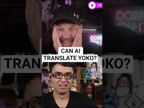 Can AI Actually TRANSLATE Yoko Ono? CLALALALALAAAA!!