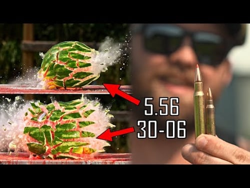 The Insane POWER of 30-06 in Super Slow Motion! ft. Fat Electrician