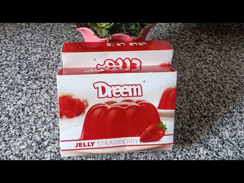 #طريقة_عمل_الجيلي طريقه عمل جيلي دريم ، بالفراولة ، وأزاي بيجمد بسرعة