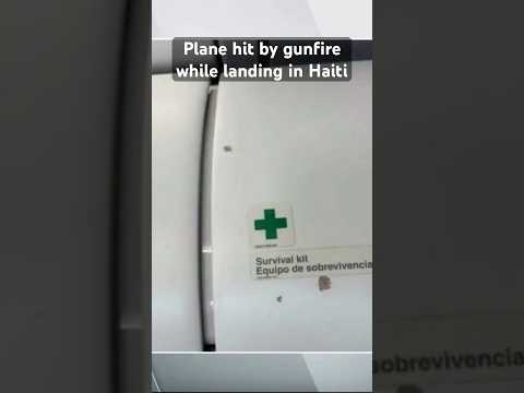 A flight from #FortLauderdale was hit by gunfire while trying to land in #Haiti #shorts