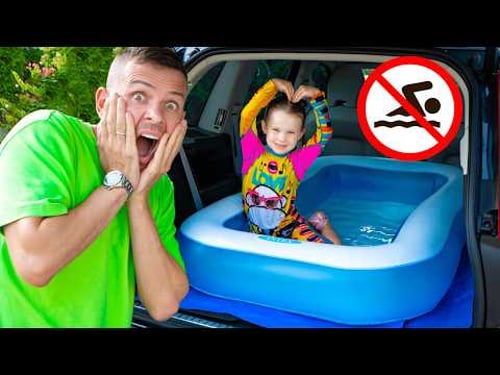 อย่าลืมคาดเข็มขัดนะ! 🚗💨 Stephi เรียนรู้กฎความปลอดภัยกับคุณพ่อ