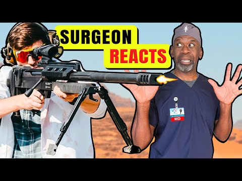 Surgeon Reacts To 50 Cal Explosive Bullets vs Torso Ballistics Anatomy ft Garand Thumb