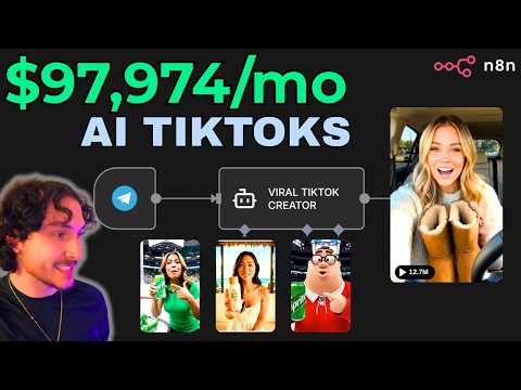 This AI System Creates Viral TikTok Shop Ads for ANY product - with 1 click (Veo 3 x n8n Tutorial)