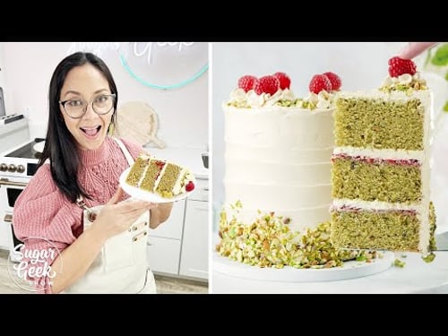 Pistachio Cake Recipe From Scratch (With Surprise Filling!)